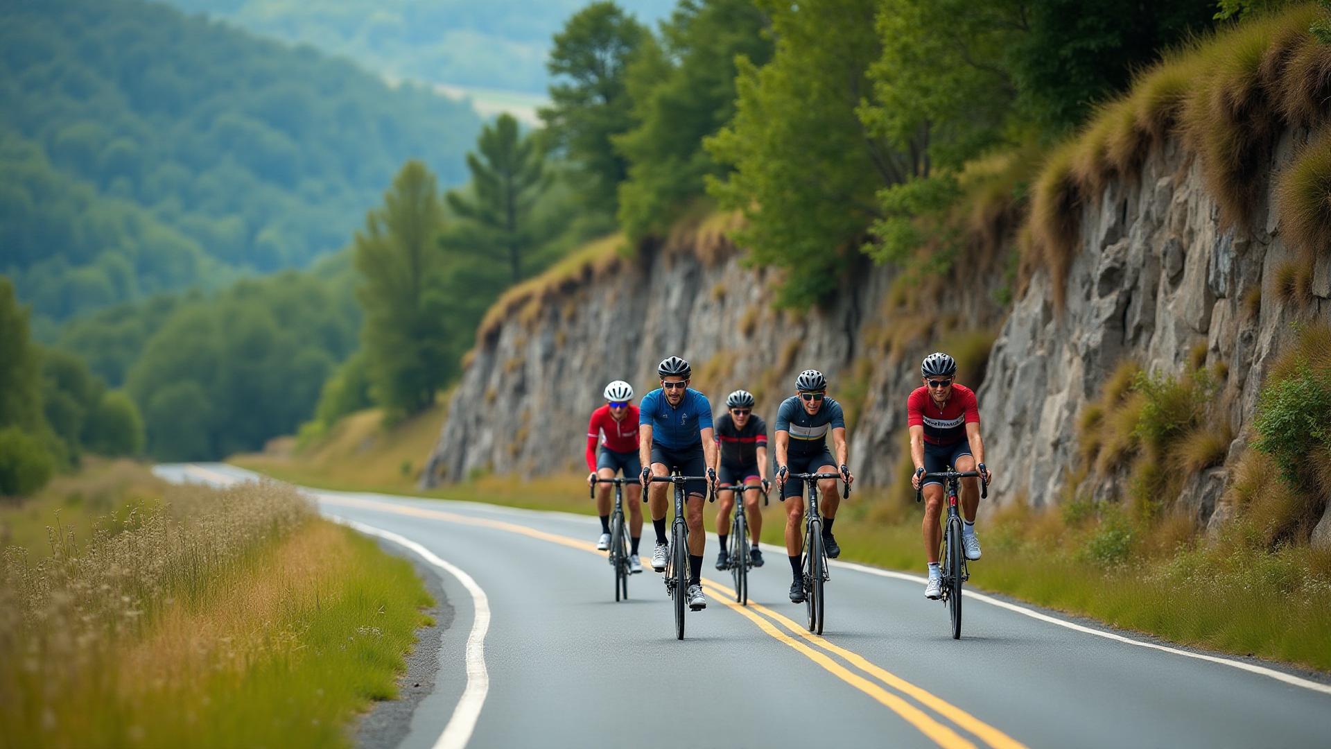 Cycling through beautiful Luxembourg countryside
